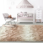8x10 Extra Large Beige and White Fluffy Area Rug Non-Slip - Image 7