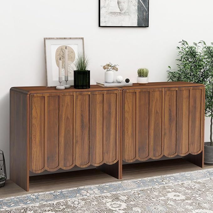 ORRD Sideboard Buffet Cabinet Set of 2, Accent Storage Cabinets by ORRD
