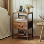 SUPERJARE Nightstand Set of 2, Bed Side Tables - Image 2
