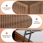 LYNCOHOME Fluted Lift Top Coffee Table - Image 5
