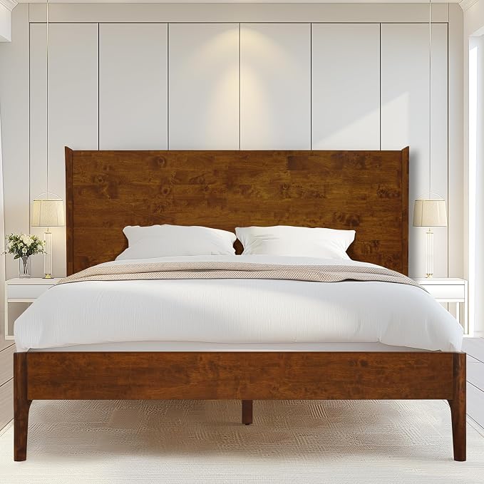 Acacia Haven King Size Bed Frame and Headboard, King Size Platform Bed Frame by AACACIAFURNITURE