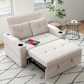 Loveseat Sofa Bed, 3-in-1 Convertible Sleeper Sofa, Chenille Fabric Pull Out by Winlice
