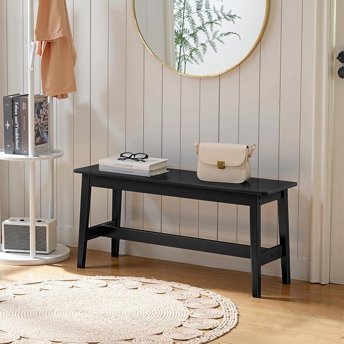 HOOBRO 39.3'' Bamboo Dining Bench, Farmhouse Kitchen Table Bench, Kitchen & - Image 9