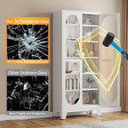 PAOFIN 75" H Locking Display Cabinet - Image 5