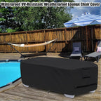 Stackable Chaise Lounge Covers for 2-3 Stackable Patio Lounge Chair, 600D - Image 3