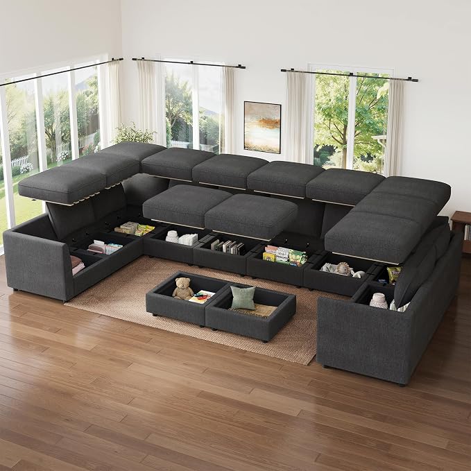 HONBAY Modular Sectional Sofa Sleeper Couch - Image 3