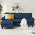 84" Convertible Sectional Sofa, Deep 3-Seat L Shaped Sectional Couch - Image 8