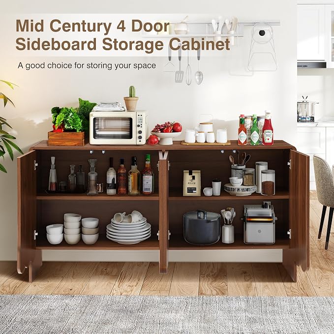 ORRD Sideboard Buffet Cabinet, Accent Storage Cabinets - Image 5