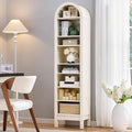 IFGET 71" Tall Arched Bookshelf, 8 Tiers Arch Bookcase by IFGETEnrichYourLivingSpace