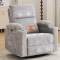 Oversized Power Recliner Chair Swivel Glider by Rhevoy