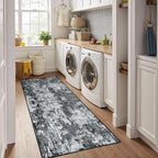 RELEANY Washable Runner 2'x8' Abstract Area Rug - Image 4
