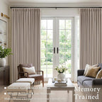 60 Inch Extra Wide 100% Blackout 84 Inch Curtains 1 Panel, Burlywood Birch | - Image 3