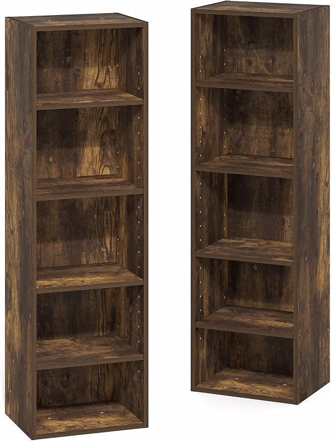 Furinno PASIR Book Shelf, 10-Tier Bookshelf, Bookcase - Image 3