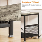 VECELO TV Stand with Power Outlets - Image 4
