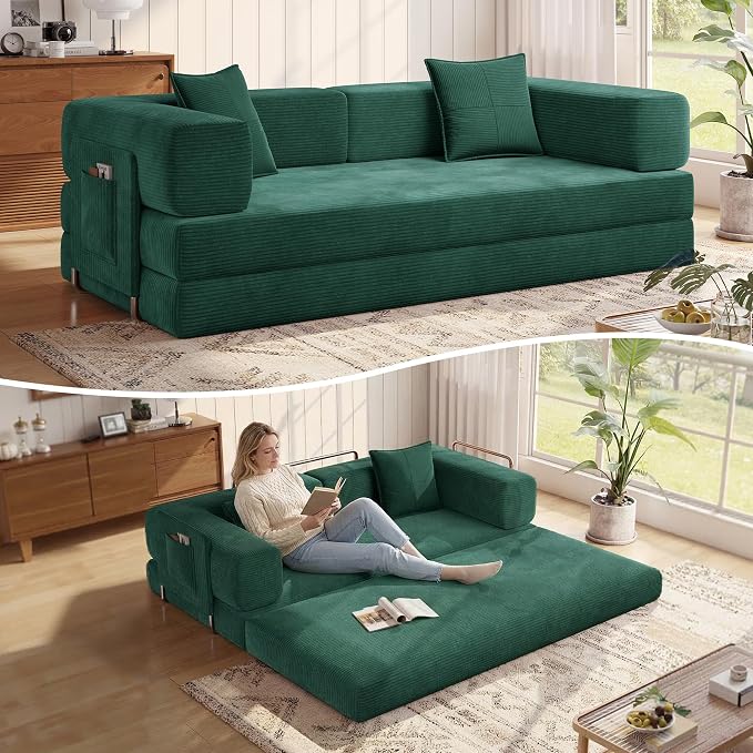 MoonSpeak 78.8''Sleeper Couch Bed by MoonSpeak
