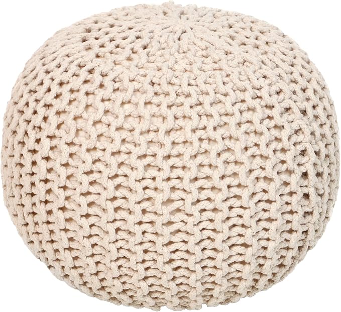 REDEARTH · Round Pouf Ottoman by REDEARTH