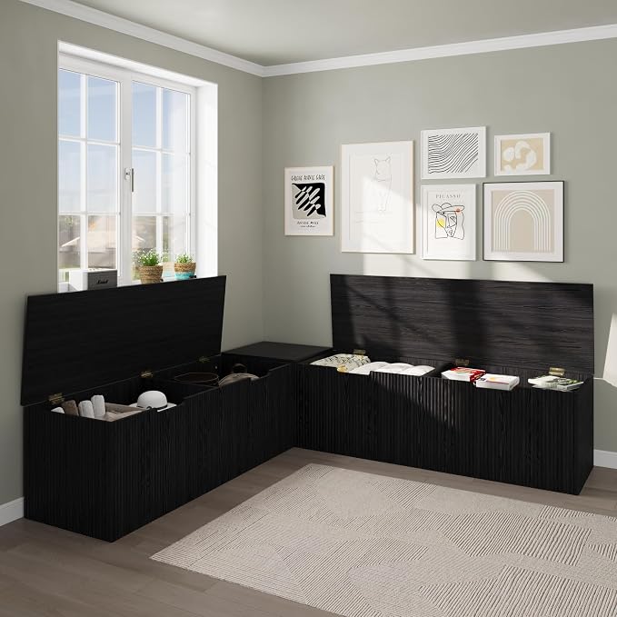 Bobve L-Shape Storage Bench - Image 3