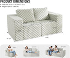 Modular Sectional Sofa 2 Seater Loveseat Modular Couch - Image 2