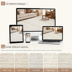 cotiled Boho 5x8 Area Rugs for Living Room: Soft Moroccan Washable Rug | Solve - Image 9