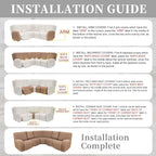 100% Waterproof Sectional Recliner Couch Covers - Image 7