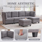 113" Modular Sectional Sofa Couch - Image 6