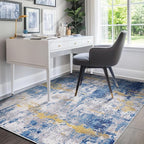 RELEANY Washable 4'x6' Abstract Area Rug by RELEANY