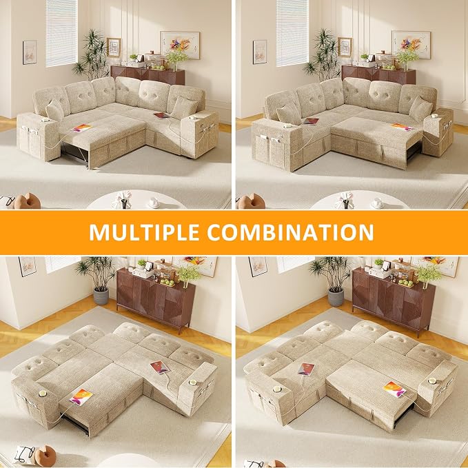 Modular Sectional Sleeper Sofa - Image 7