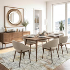 Soalmost 10x14 Area Rugs for Living Room Washable Rug Non-Slip Gray/Rust | - Image 8