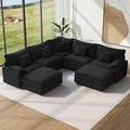 Vesgantti 101" V-Shaped Corner Couch Sectional, 7 Seat Customizable Modular by Vesgantti