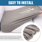 Smiry Waterproof Couch Cushion Covers, Stretch Jacquard Thick Sofa Cushion - Image 4