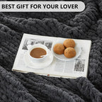 L'AGRATY Chunky Knit Throw Blanket - Image 7