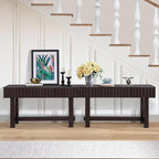 52" Wood Console Table for Entryway, Mid-Century Sofa Table - Image 5