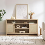 SICOTAS 63" Rattan TV Stand for TVs up to 65" - Image 3