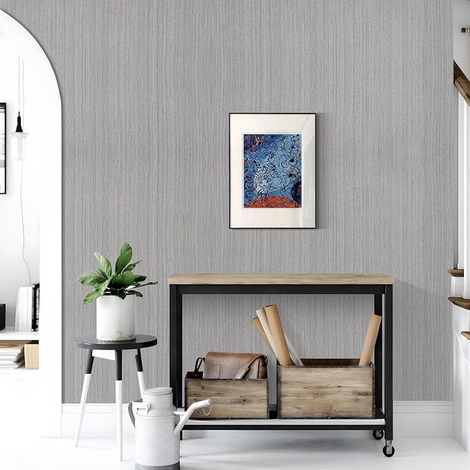 Grasscloth Peel and Stick Wallpaper - Image 4
