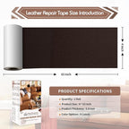 KING MOUNTAIN Leather Repair Patch, 4 x 63 Inches self Adhesive Leather Repair - Image 4