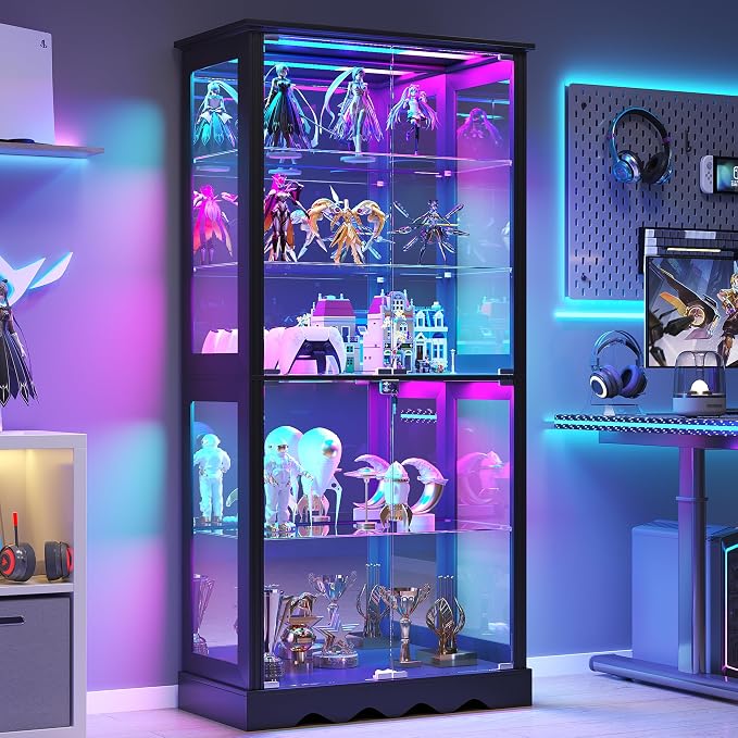 Dystler 71'' Glass Display Cabinet by CraftYourIdealHomeLife