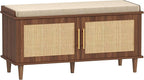 Akxomel Rattan Shoe Storage Bench by Akxomel