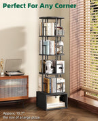 Kalrin 5 Tier Rotating Bookshelf - Image 7