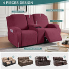 Ruaozz Loveseat Recliner Covers - Image 4