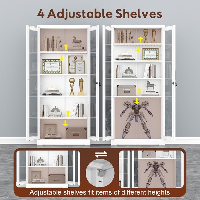 UNICOLY Lockable Display Cabinet - Image 7