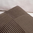Fancy Homi Set of 2 Dark Brown Boho Long Lumbar Body Decorative Throw Pillow - Image 4