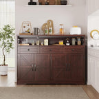 Befrases 52" L Modern Farmhouse Sideboard Buffet Cabinet, Kitchen Pantry Hutch - Image 4