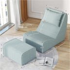 Giant Bean Bag Chair for Adults, Corduroy Chaise Lounge - Image 2
