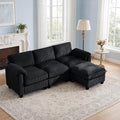 87.5'' L Shaped Modular Sectional Sofa, 3 Seater Cloud Couch by HATPPTO