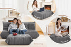 Bean Bag Pouf Ottoman, Foot Stool, Foot Rest - Image 4