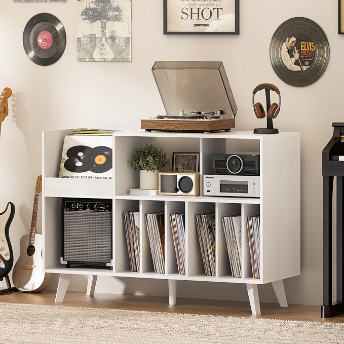 LELELINKY Large 48'' Record Player Stand - Image 5