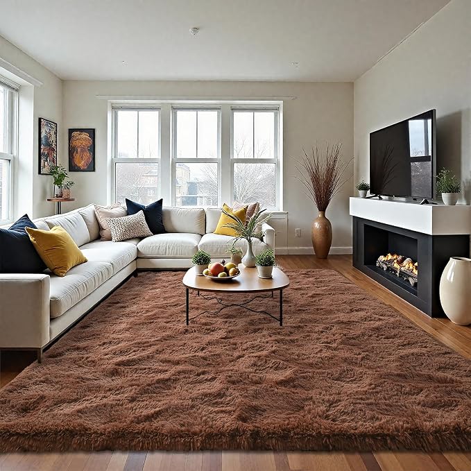 LOCHAS Area Rugs Fluffy Living Room Carpets - Image 4