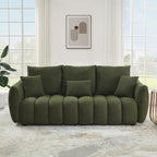 Antetek 78" Modern Sofa Couch, Comfy Deep Seat Teddy Cloud Sofa, Upholstered - Image 8