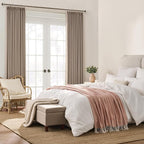 Pinch Pleated Window Curtain Panels 104 Inches Long Light Blocking Solid Custom - Image 4