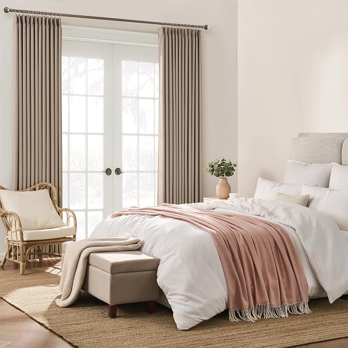 60 Wide Pinch Pleated Window Curtain Panels 95 Inches Long Custom Made Pleated - Image 4